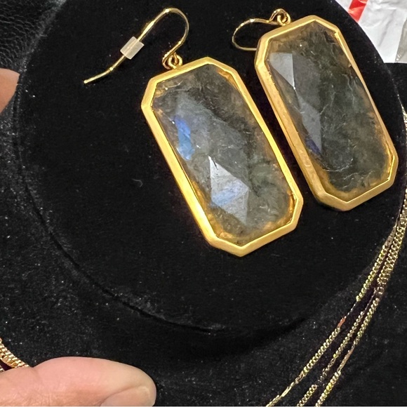 Vintage Earrings RL long mirror style !stylish & Stunning¡ - Picture 8 of 11